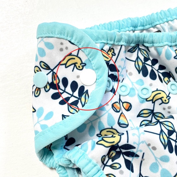 Thirsties Cloth Diaper Cover Bird Floral - Picture 2 of 8